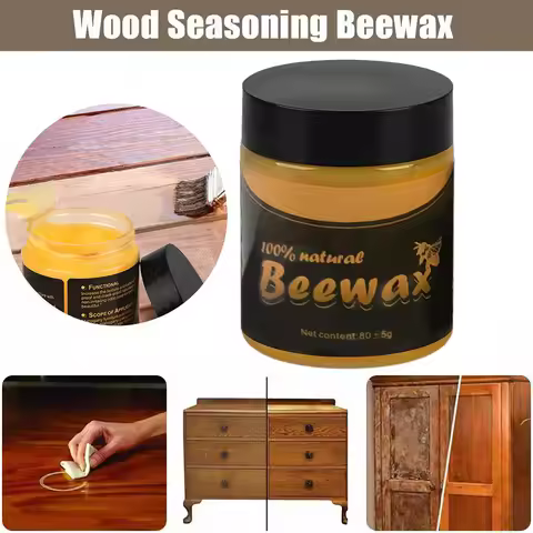 Wood Seasoning Beewax Furniture Care Beeswax Natural Pure Wax Home Furniture Care Maintenance Polish