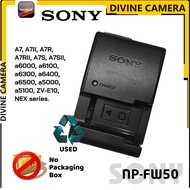 Sony BC-VW1 USED Charger for Sony NP-FW50 Battery Alpha A5000 A6000 A6300 A6500 A7R
