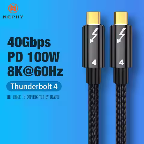 40gbps 100w coaxial cable Thunderbolt 4 Type C Egpu Cable 0.3m 0.5m 1.5m Data Transfer USB 4 Cable 8