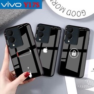 HP Vivo Y17s glass softcase - casing Vivo Y17shp - Vivo Y17s case - softcase - latest casing - cute 