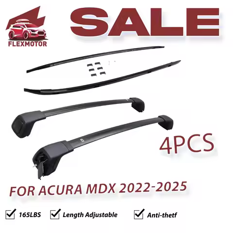 Cross Bars & Roof Rack Side Rails For Acura MDX 2022-2025 Lockable 4PCS 165LBS