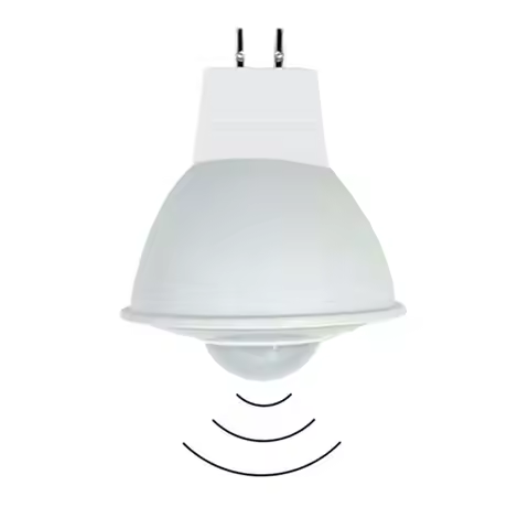 MR16 PIR Motion Sensor Light GU5.3 LED Bulb 4W 12V AC DC Corridor Sensitive Light Balcony Patio Bulb