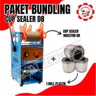 MESIN MAESTRO D8 ETON MAESTRO CUP SEALER + PLASTIC CUP ROLL ETON MAESTRO GLASS PRESSING MACHINE