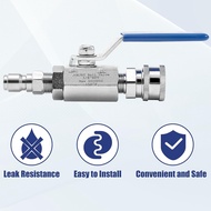 JOEJET High Pressure Washer Ball Valve Kit, 3/8" Quick Connect Ball Valve for Power Washer Hose, 500