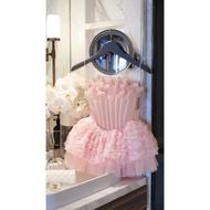 Skye - High Quality 3D Flower Embellished Strapless Dress - 1994 STORE