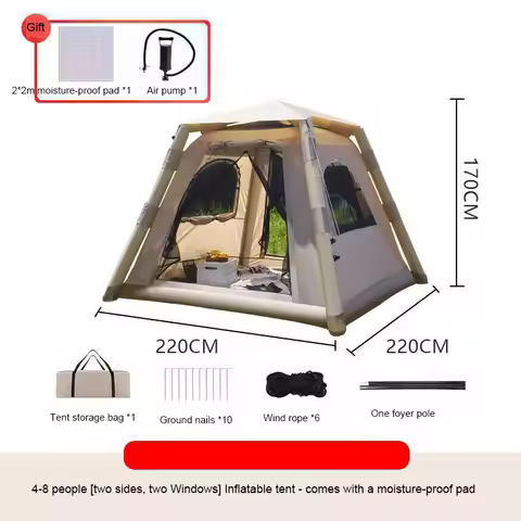 1Minute Rapid Inflation Tent Rainproof Sun Protection Fully Automatic Marquee Thick Oxford Multiple 