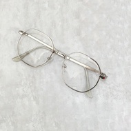 แว่นสายตาสั้นกรอบโลหะสำหรับผู้ชายผู้หญิงแว่นตาป้องกันคอมพิวเตอร์สีฟ้ามีเลนส์เปลี่ยนได้0 ~ 600 PTQ