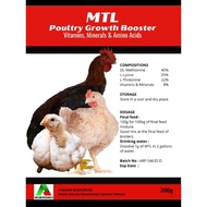 200g MTL Poultry Growth Booster Penggemuk Ayam & Unggas Lain