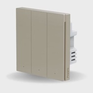 AQARA H1 Pro Smart Wall Switch with Neutral (Gold)- Triple Rocker