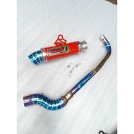 Daeng sai4 Pipe canister conical open specs exhaust Pipe for Wave 125 Xrm 110/125 Wave 100/110/115 R