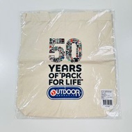 【OUTDOOR】50週年 帆布肩背包-米色 OD202301BG