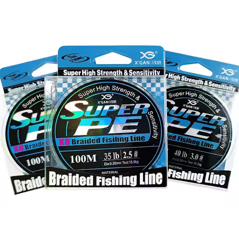 100M 8 Braided PE Fishing Line 0.6-8.0# 3 Colors Smooth Wear-resistant Main Linefor BL30 BL35 Outdoo