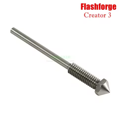 1Pc Flashforge Creator 3 Steel Nozzle with PTFE 0.4mm for FLASHFORGE 3D Printer