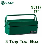 Sata Tool Box 17" 17 Inch Toolbox 95117 Stack 3-Tray Tool Box