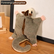 FOREVERGO Kawaii Magnetic Sugar Glider Plush Toy Fluffy Soft Simulation Australian Flying Squirrel H