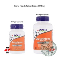 glutathione, NOW Foods,500 mg, 30 / 60 Veg Capsules (C4)
