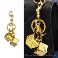 Good Luck Dice Keychain Personalized Classical Shaped Dice Car Keychain Bag Pendant Fashion Accessor