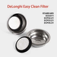 Coffee Filter Basket DeLonghi 1/2 Spoon Cup Filter for Delonghi Dedica EC680 EC685 EC860 ECP3420 ECP