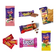 Cadbury Cherry Ripe, Caramello Koala, Turkish, Twirl, Picnic, Freddo Strawberry, Wallaby Bacadescription