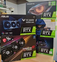 ASUS TUF RTX 3080
MSI TRIO RTX 3080
Gigabyte GAMING RTX 3080
Galax Colorful RTX 3080
三日免費試玩 三個月保養
包運