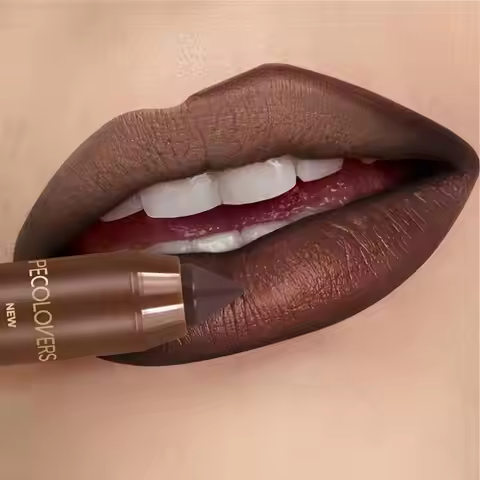 Multi-Color Matte Lipstick Crayon, Long-Lasting & Natural Effect Crayon, for Brown Tone, Matte Finis