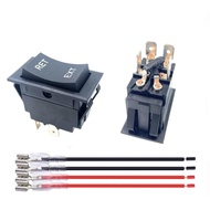 2 Packs Jack Momentary Rocker Switch, DC 12V 20A 4pin Reverse Polarity Rocker Switch DPDT 4 Pin(ON)-