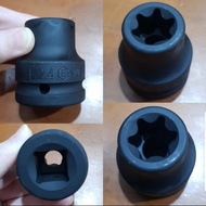 Genius Tools 3/4" dr. Star Impact Socket E-26 Sock Bintang E26