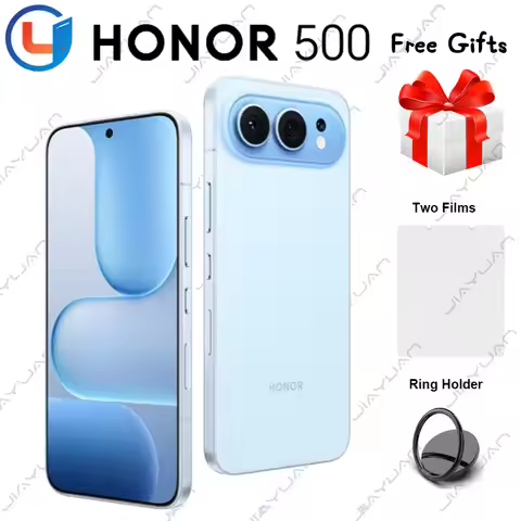 Original HONOR 500 5G Mobile Phone 6.55" 120Hz Display MagicOS 10 Snapdragon 8s Gen 4 Camera 200MP B