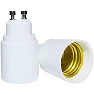 GU10 to E27 Lamp Holder Adapter Converter (Pack of 2) / GU10 Socket to Edison Large Screw/GU 10 to E