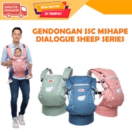 SSC Dialogue Baby 4-Position Baby Sheep Series DGG4316 Moms Baby M-Shape Baby Carrier Aurora