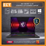 MSI Sword 16 HX B14VFKG-627 / 628 Gaming Laptop (i7-14650HX 5.20GHz,16GB,1TB SSD,RTX 4060 / RTX4050,