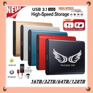 128TB Portable High-Speed External SSD Solid-State Drive 64TB 32TB 16TB 8TB storage device equipment