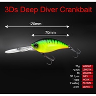 ANH 70mm 21g 3Ds Deep Diver Crankbait Lures