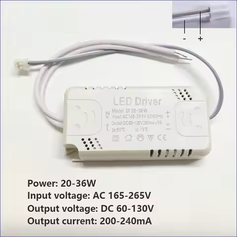 8-24W 20-36W 30-50W 36-60W 50-70W 60-80W Led Light Driver Unit Lighting Rectifier Light Power Adapte