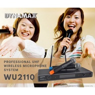 DYNAMAX PHWLDX-WU2110 Professional UHF Wireless Microphone System With 2 Handheld Microphone