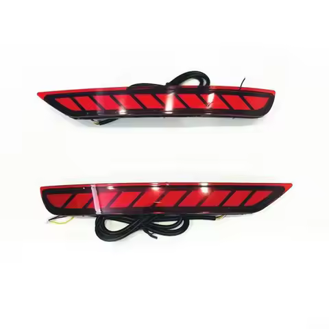 L16A-Accessories LED Rear Bumper Reflector Light For Subaru Forester 2008-2016 Sequential Turn Signa