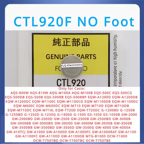 New CTL920 CTL920F 2.3V Energy Rechargeable Capacitor Rechargeable Battery Accumulator Casio G-4000 