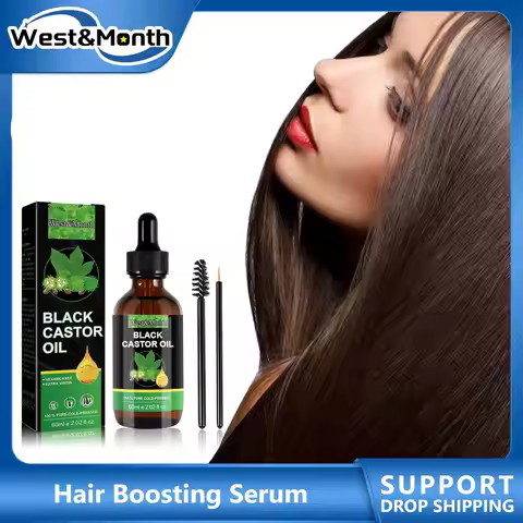 Castor Oil Hair Regrowth Eyebrow Lengthening Fuller Longer Thicker Anti Hair Loss Baldness Treatment