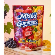 COOWY MIXED FRUIT JUICE GUMMIES 3 IN 1 FLAVOUR 400G