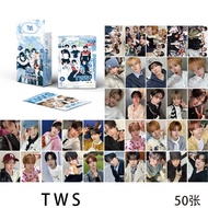 TWS Album Laser Photocard SHINYU DOHOON Lomo Card Postcard 50pcs/box
