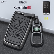 Zobig Hợp kim kẽm mới + da chìa khóa thông minh bìa cho Land Rover chìa khóa xe trường hợp vỏ với Ke