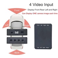 DIYKIT 4-Way Control Box Video Channel Converter Switch for 360 Car Panoramic Camera System