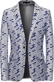 XYLFF Autumn Prom Party Blazer For Men Casual Fit Costumes For Mens (Color : A, Size : L)