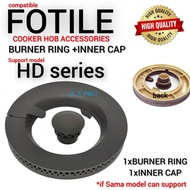 Fotile Cooker Hob Burner Ring & Inner Cap (1Set) For Fotile GS-HD1B & Fotile HD Series
