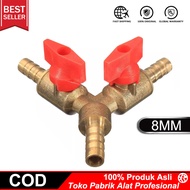 3-way Y-Type Fuel Hose Clamp 8mm