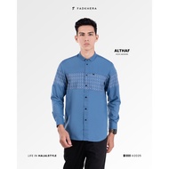 KEMEJA Modernkoko Premium Men's Long Sleeve Shirt with Kemko Fadkhera Althaf Motif Combination