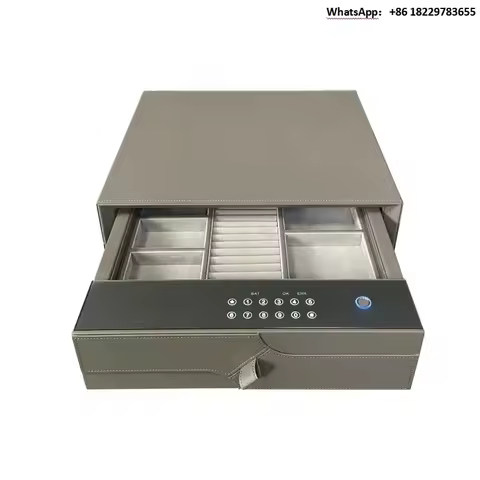 Whol-esale Sm-art Concealed Drawer Box Safe Cashier Built in Fingerprint Password Deposit Safe Box D
