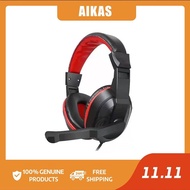 【Undine earphone】AIKAS AI-A3 Wired Gaming Headset With Headset Stereo 3.5mm Microphone Gaming Headset
