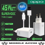 Charger Casan OPPO A60 A80 A3X A3 Pro Reno 12F 45W Original SUPER VOOC Type C / FAST CHARGING