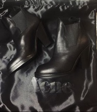 保證真品 Acne studios 短靴 踝靴 高跟 黑靴  附盒